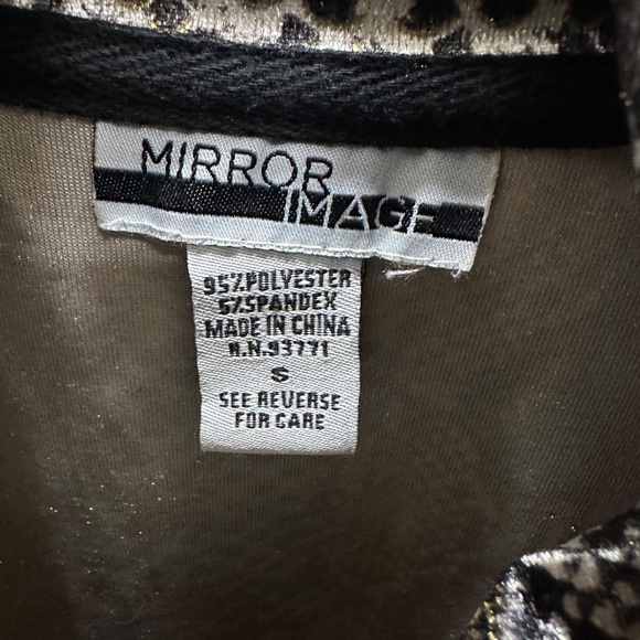 Vintage 90s Mirror Image Snake Print Velour Zip Jacket Size Small - Picture 3 of 3